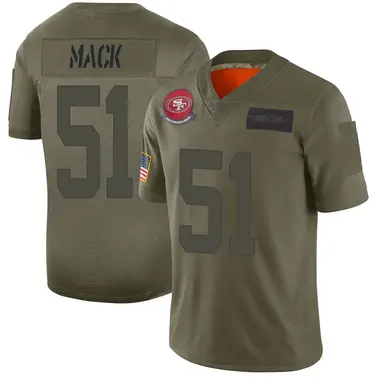 Men's San Francisco 49ers Alex Mack 2019 Salute to Service Jersey - Camo...