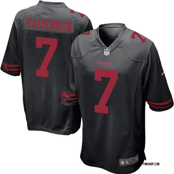 Men's Nike San Francisco 49ers Colin Kaepernick Jersey - Black Game