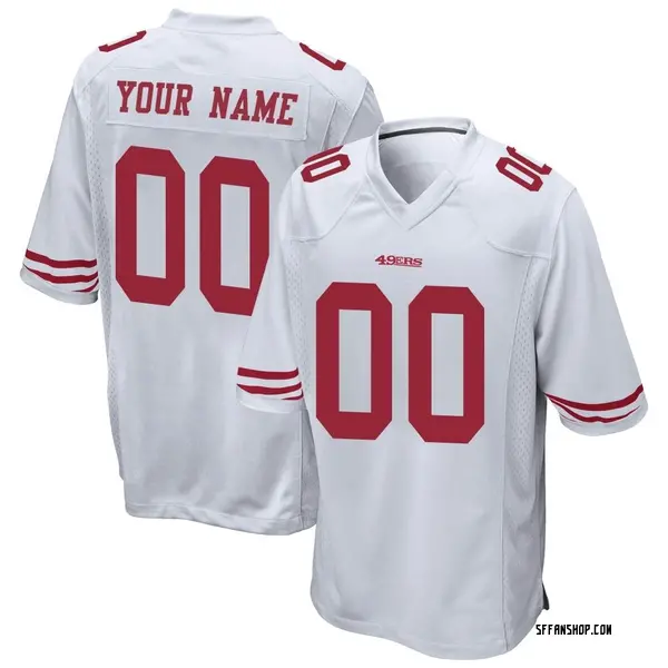 Men's Nike San Francisco 49ers Custom Jersey - White Game