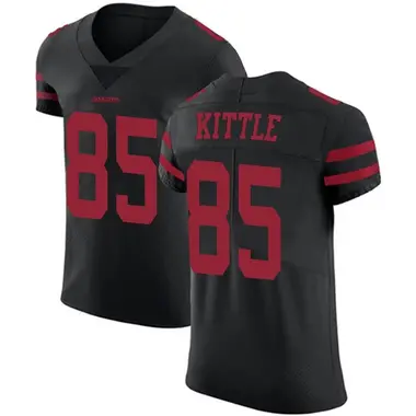 Men's Nike San Francisco 49ers George Kittle Alternate Vapor Untouchable Jersey - Black Elite