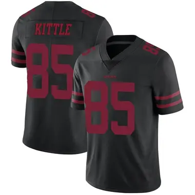 Men's Nike San Francisco 49ers George Kittle Alternate Vapor Untouchable Jersey - Black Limited