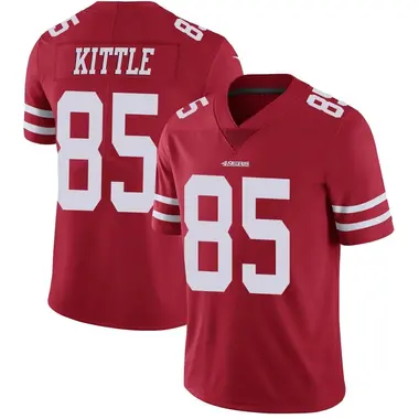 Men's Nike San Francisco 49ers George Kittle Team Color Vapor Untouchable Jersey - Red Limited