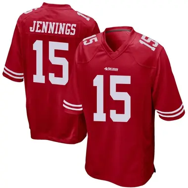Men's Nike San Francisco 49ers Jauan Jennings Team Color Jersey - Red Game