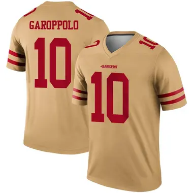 Men's Nike San Francisco 49ers Jimmy Garoppolo Inverted Jersey - Gold Legend