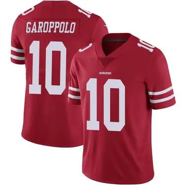 Men's Nike San Francisco 49ers Jimmy Garoppolo Team Color Vapor Untouchable Jersey - Red Limited