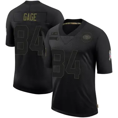 Men's Nike San Francisco 49ers Russell Gage 2020 Salute To Service Jersey - Black Limited