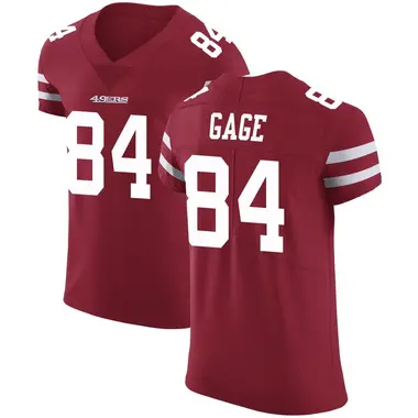 Men's Nike San Francisco 49ers Russell Gage Team Color Vapor Untouchable Jersey - Red Elite