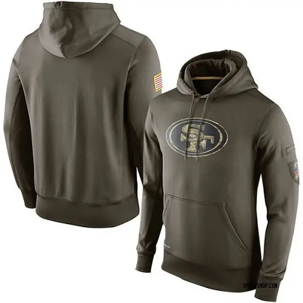 Men's Nike San Francisco 49ers Salute To Service KO Performance Hoodie