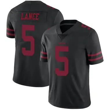 Men's Nike San Francisco 49ers Trey Lance Alternate Vapor Untouchable Jersey - Black Limited
