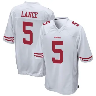 Men's Nike San Francisco 49ers Trey Lance Jersey - White Game