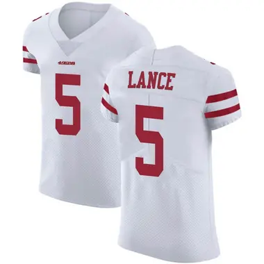 Men's Nike San Francisco 49ers Trey Lance Vapor Untouchable Jersey - White Elite