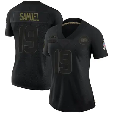 Women's Nike San Francisco 49ers Deebo Samuel 2020 Salute To Service Jersey - Black Limited