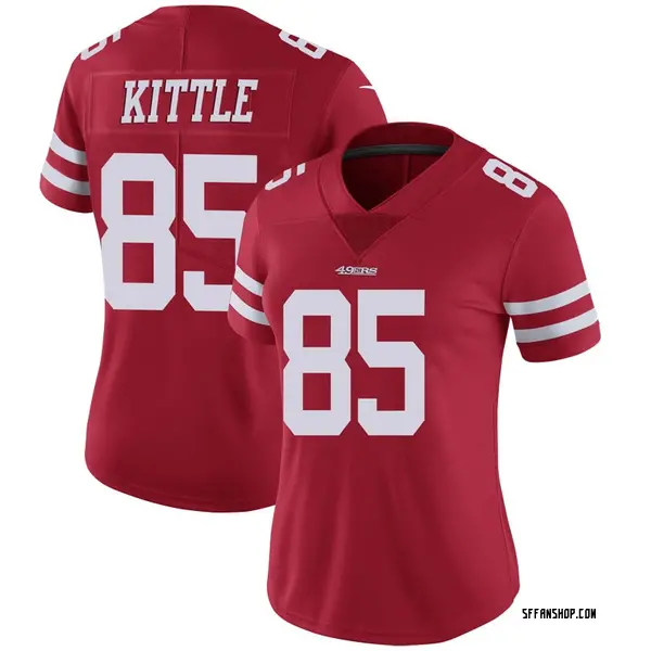 Women\'s Nike San Francisco 49ers George Kittle 100th Vapor Jersey ...