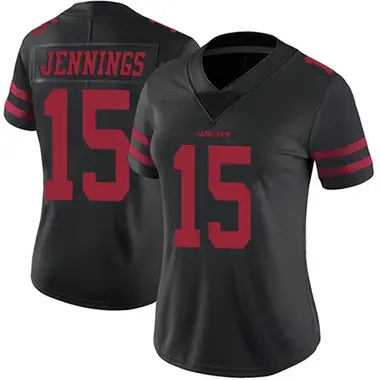 Women's Nike San Francisco 49ers Jauan Jennings Alternate Vapor Untouchable Jersey - Black Limited