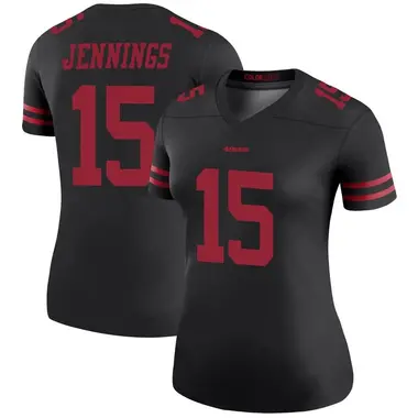 Women's Nike San Francisco 49ers Jauan Jennings Color Rush Jersey - Black Legend