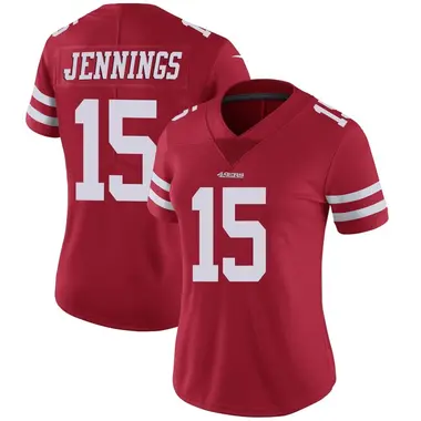 Women's Nike San Francisco 49ers Jauan Jennings Team Color Vapor Untouchable Jersey - Red Limited