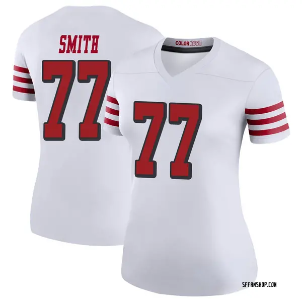 Women's Nike San Francisco 49ers Ray Smith Color Rush Jersey - White Legend