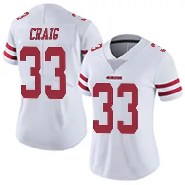 Women's San Francisco 49ers Roger Craig Vapor Untouchable Jersey - White...