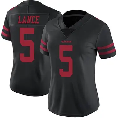Women's Nike San Francisco 49ers Trey Lance Alternate Vapor Untouchable Jersey - Black Limited