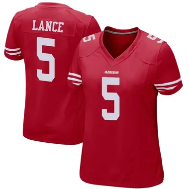 Women's Nike San Francisco 49ers Trey Lance Team Color Jersey - Red Game