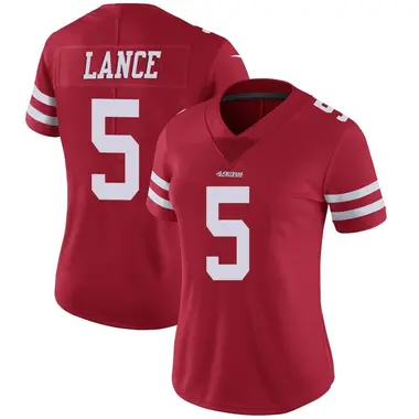 Women's Nike San Francisco 49ers Trey Lance Team Color Vapor Untouchable Jersey - Red Limited