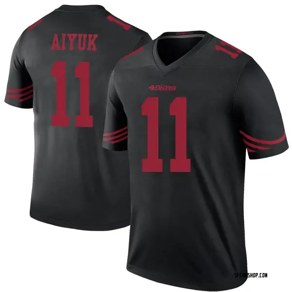 Youth Nike San Francisco 49ers Brandon Aiyuk Color Rush Jersey Black Legend