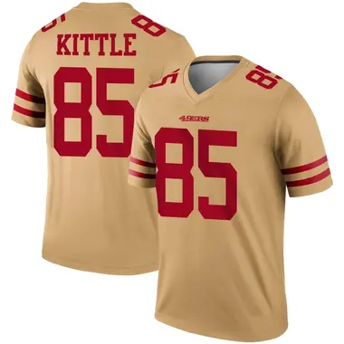 Youth Nike San Francisco 49ers George Kittle Inverted Jersey - Gold Legend