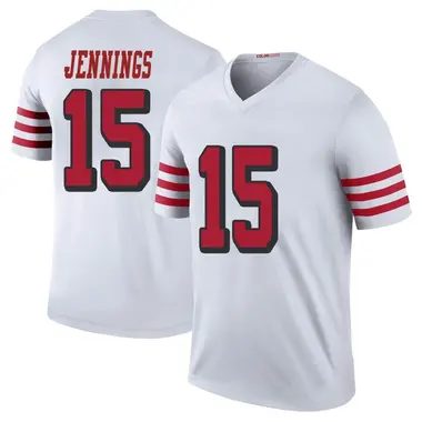 Youth Nike San Francisco 49ers Jauan Jennings Color Rush Jersey - White Legend