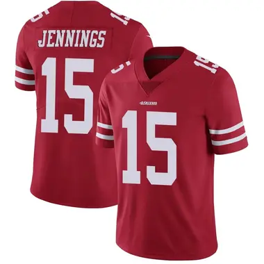Youth Nike San Francisco 49ers Jauan Jennings Team Color Vapor Untouchable Jersey - Red Limited